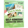 Self-Adhesive Laminating Sheets Clear 9x12 Inch - Waterproof & No Machine Needed