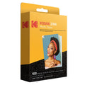 Kodak 2x3 Photo Paper Set - 100 Sheets, Bright, Water & Tear Resistant
