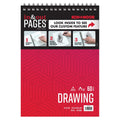 Drawing Paper Pad 9x12 Inches - 70lb Bright White Art Paper, 60 Sheets, Wire-Bound