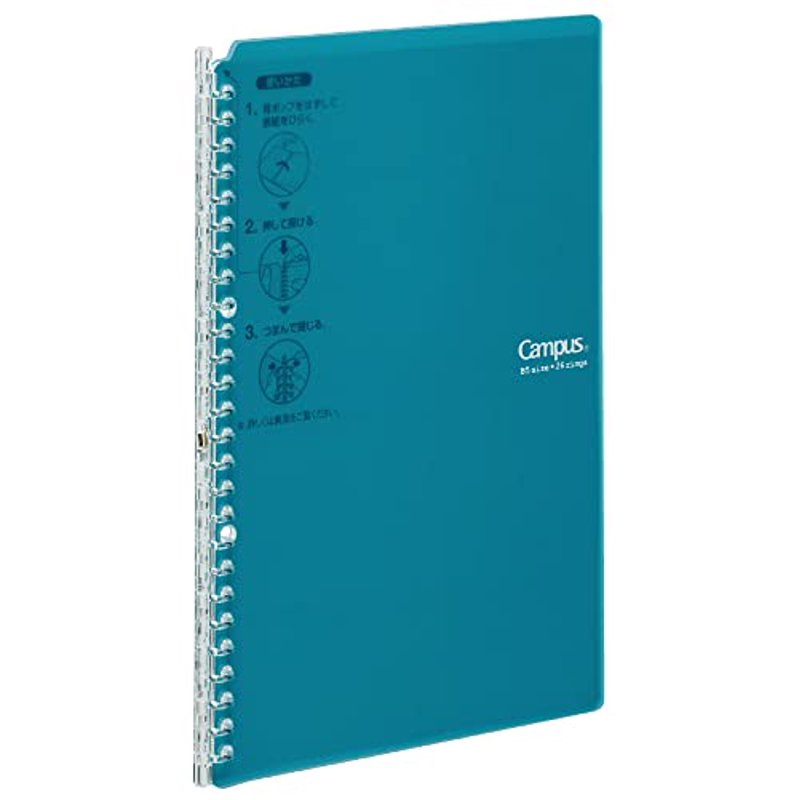 Slim B5 Ring Binder Notebook with 26 Holes for Work & Study