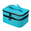 Large Double-Layer Sewing Organizer Box with Pockets and Compartments