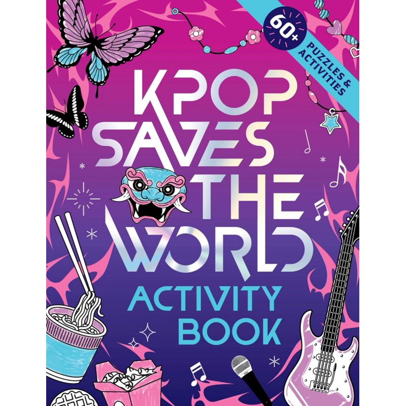 KPop Activity Book with 60+ Puzzles and Coloring Pages for Fans