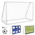 6x4 ft 3-in-1 Soccer Goal with Rebound Net, Target Training & Ball Set