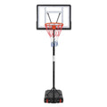 Portable Basketball Hoop System with Adjustable Height 6.5-8 ft and PVC Backboard