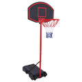 Adjustable Portable Basketball Hoop System with Wheels for Indoor Outdoor Kids & Teens
