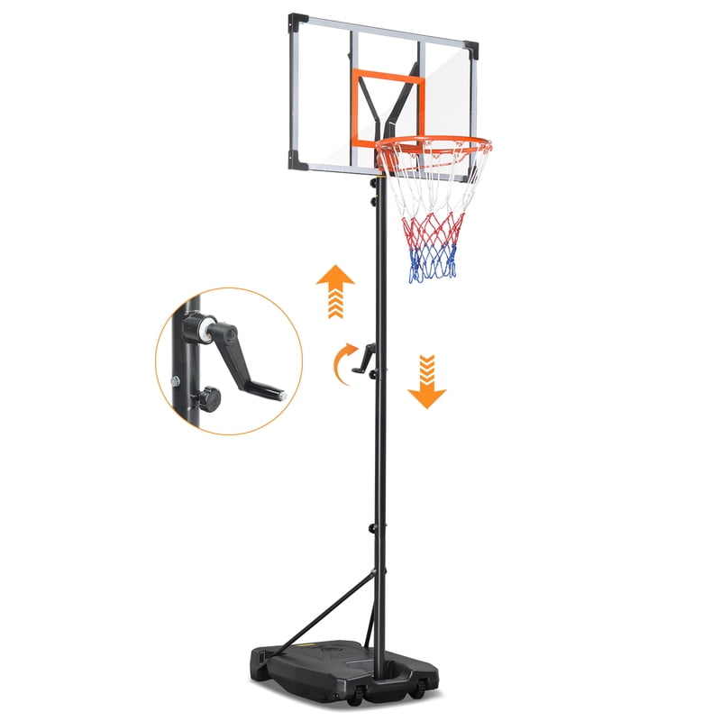 Portable Outdoor Basketball Hoop with Adjustable Height & Stable Base