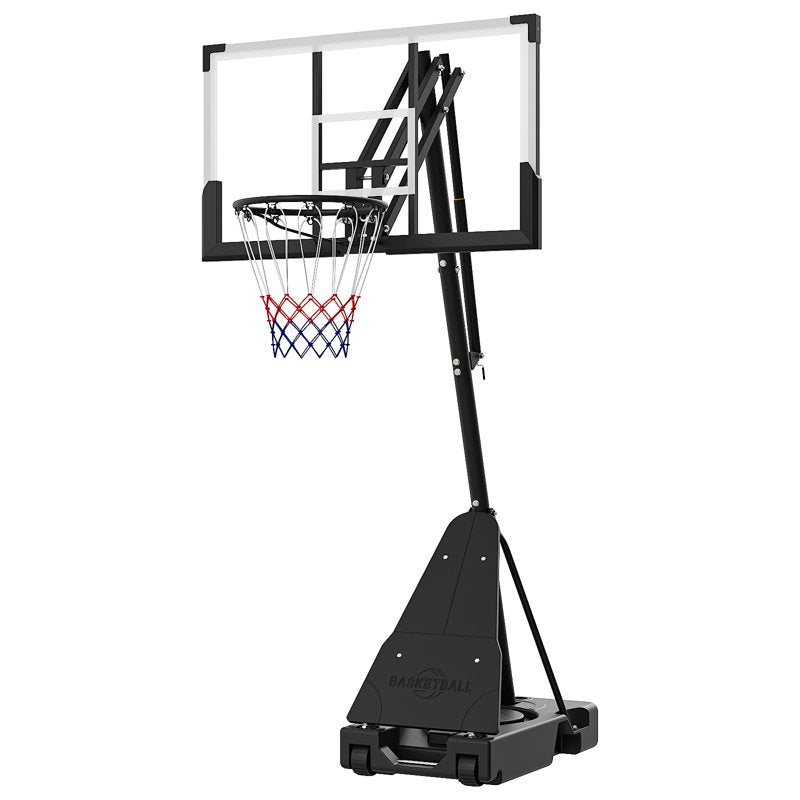 Portable Adjustable Basketball Hoop with 44-Inch Backboard for Outdoor & Indoor Play