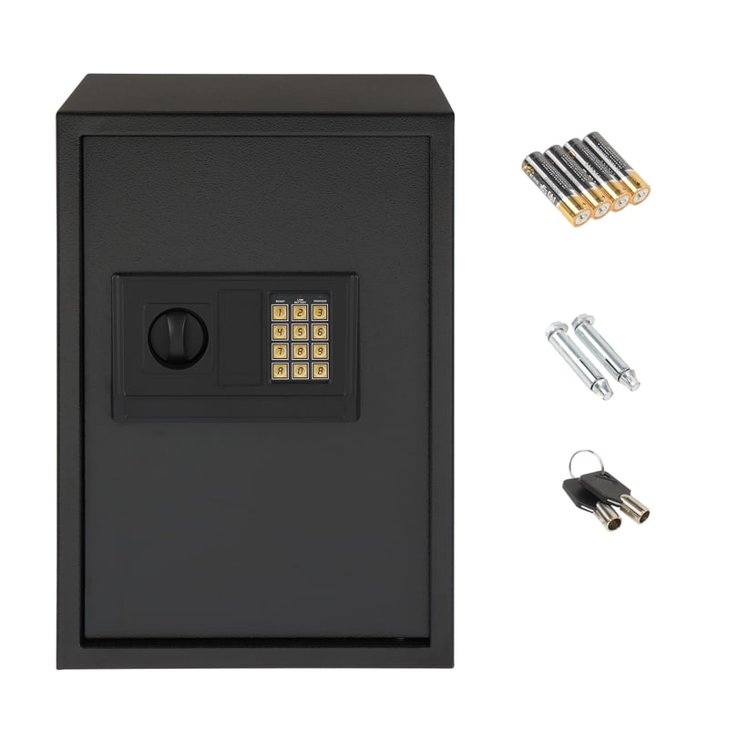 Digital Security Safe with Electronic Lock, Solid Alloy Steel, 1.45-1.46 Cu Ft
