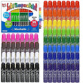 Kids Tempera Paint Sticks Set - Washable, Fast-Drying, 96 Colors