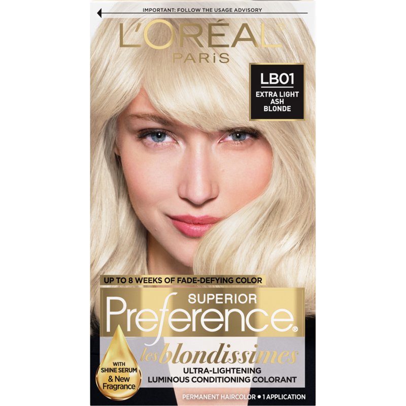 Fade-Defying Permanent Hair Color Kit - Extra Light Ash Blonde & More