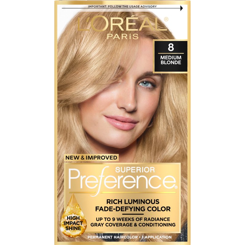 Permanent Hair Color Kit with Conditioner - Multiple Shades & Sizes