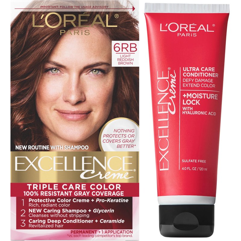 L'oreal Paris Excellence Creme Permanent Hair Color Kit - Multiple Shades & Sizes