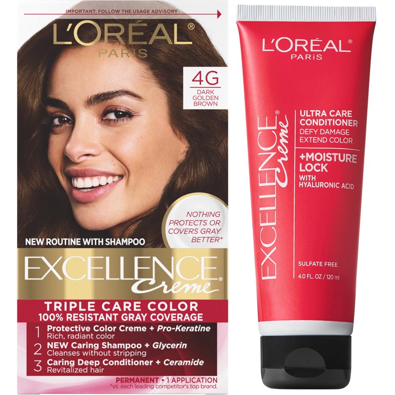 L'oreal Paris Excellence Creme Permanent Hair Color Kit for All Shades