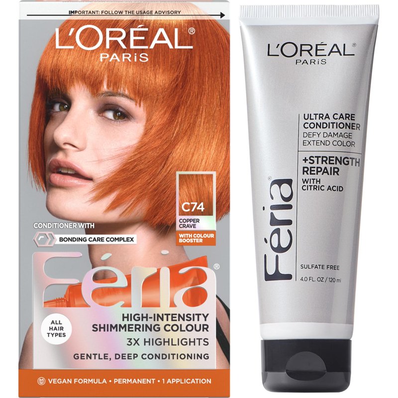 Permanent Hair Color Kit - Multiple Shades & Sizes, Vibrant & Shimmering