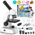 Kids Educational Microscope Set with Smartphone Adapter & Slides - Scientific Learning Toy