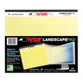 Landscape Note Pad 11x9.5 Inches College Ruled with Margin - Recycled Paper