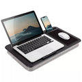 Home Office Lap Desk with Storage, Built-in Mouse Pad & Phone Holder