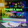 Rechargeable LED Drawing Board for Kids 16-Inch with Light Effects & Detachable Acrylic