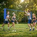 Adjustable Height Badminton Volleyball Pickleball Net 13ft Nylon Portable Foldable