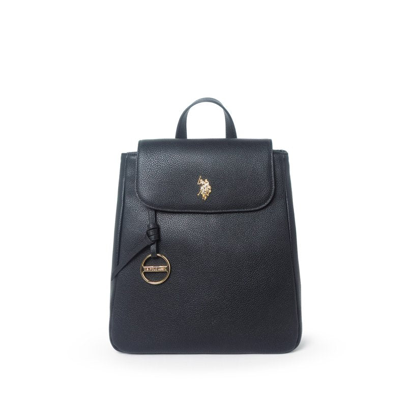 Unisex Black Legacy Backpack with Adjustable Straps and Multiple Compartments