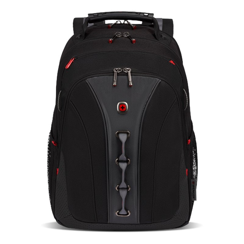 Laptop Backpack Case for 15.6-Inch Notebook - Black Polyester Vinyl