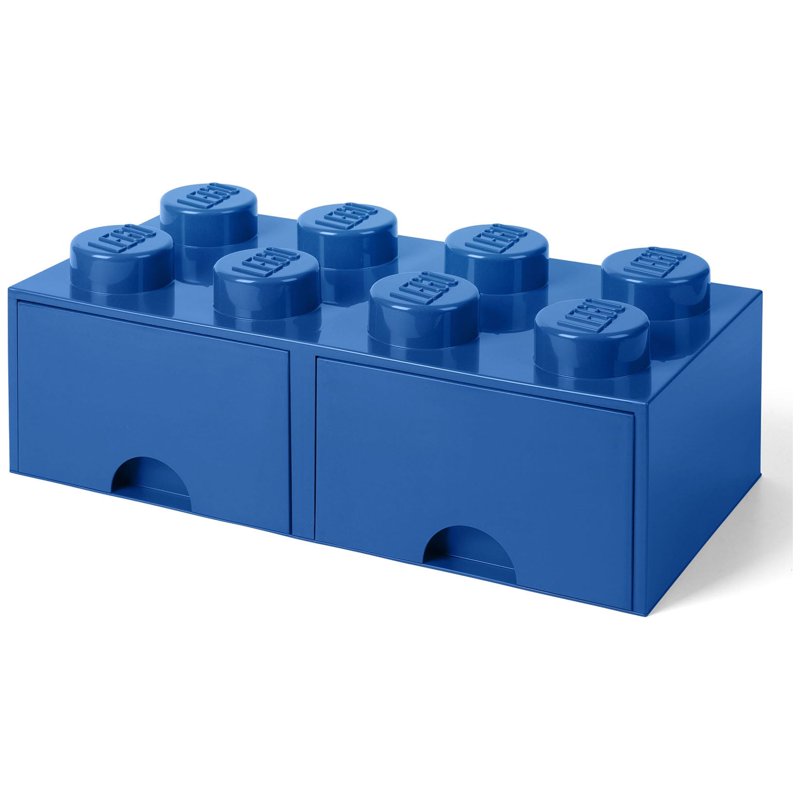 LEGO Storage Brick 8 with 2 Drawers - Modular Stackable Toy Organizer