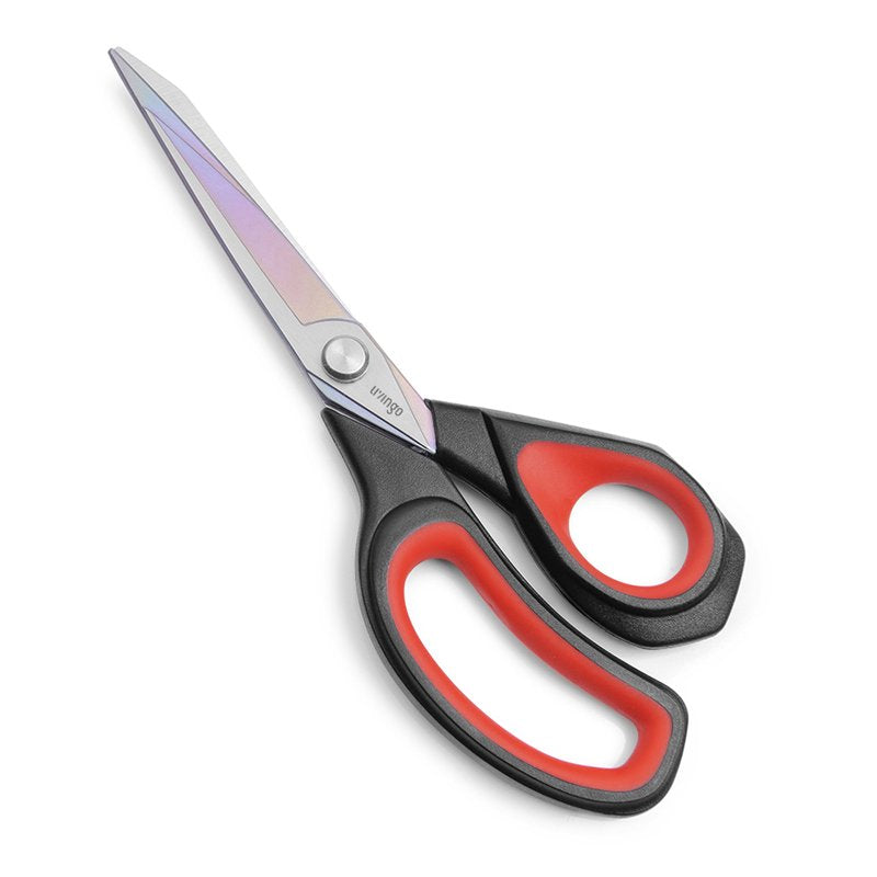LIVINGO Heavy Duty Fabric Scissors Titanium 8.5" - Red & Black, Variation: 8.5"