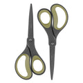 LIVINGO Titanium All-P Purpose Scissors 8 Inch – Green/Gray 2 Pack