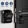 Outdoor Key Lock Box - Wall-Mounted Weatherproof Safe for 9 Keys