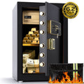 Large Fireproof Steel Safe with Dual Alarm System and Lockable Interior - 6.2 Cu.Ft