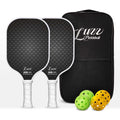 Variation of THIS listing: LUZZ Carbon Fiber Pickleball Paddle Set of 2 with 4 Balls and Carry Bag, USAPA Approved, T705 + DARK