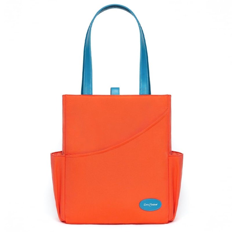 Luzz Pickleball Tote Bag Orange - Versatile Sports Shoulder/Carry Bag for Men & Women
