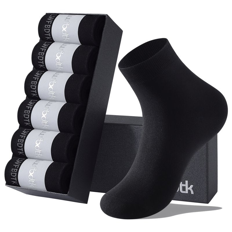 Women’s Cushioned Crew Socks 6-Pair Pack Moisture Wicking Odor Control Durable Gift Box