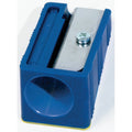 Manual Graphite Crayon Sharpener - Plastic, Blue, Single Hole