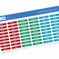Kosher Food Label Stickers Pack of 108 - Dishwasher Safe Meat Dairy Pareve