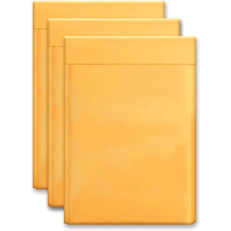 Self-Sealing Kraft Bubble Mailers - 7.25 x 12 Inches, 200 Envelopes