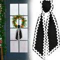 Decorative Wreath Sash Ribbon - Satin & Cotton Blend, Multi-Color Options