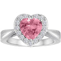 Ladies Pink Sapphire Sterling Silver Ring - Fine Jewelry Gift