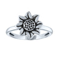 Sterling Silver Sunflower Ring for Women - Fine Jewelry Gift
