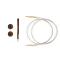 Interchangeable Knitting Needle Cords for Circular Needles - Stainless Steel Swivel