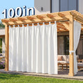 Outdoor Waterproof Curtain Panel for Patio – Blackout, Thermal Insulated, Extra Wide 100"x84"