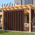 Outdoor Waterproof Blackout Curtain Panel - Extra Wide Thermal Insulated Drapes