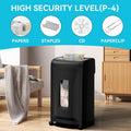 Heavy Duty Commercial Cross Cut Paper Shredder with 9.24-Gallon Waste Bin
