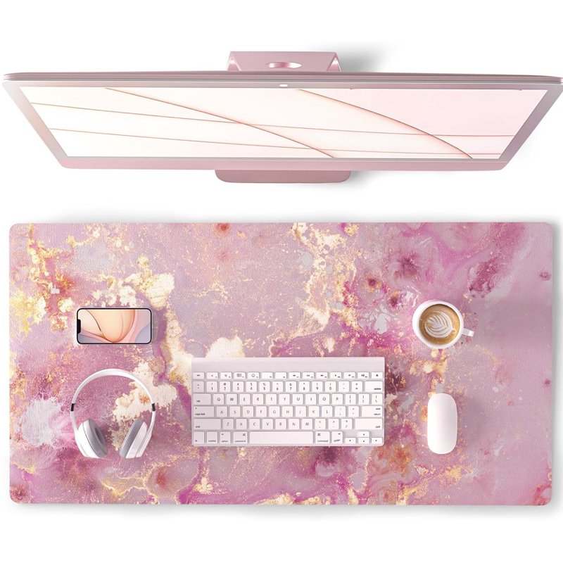 Large Mouse Pad Desk Mat for Gaming and Office - Waterproof Non-Slip Surface, 31.5x15.7 inches