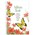 Large Print Address Book - Spiral Bound Contacts Organizer for Seniors