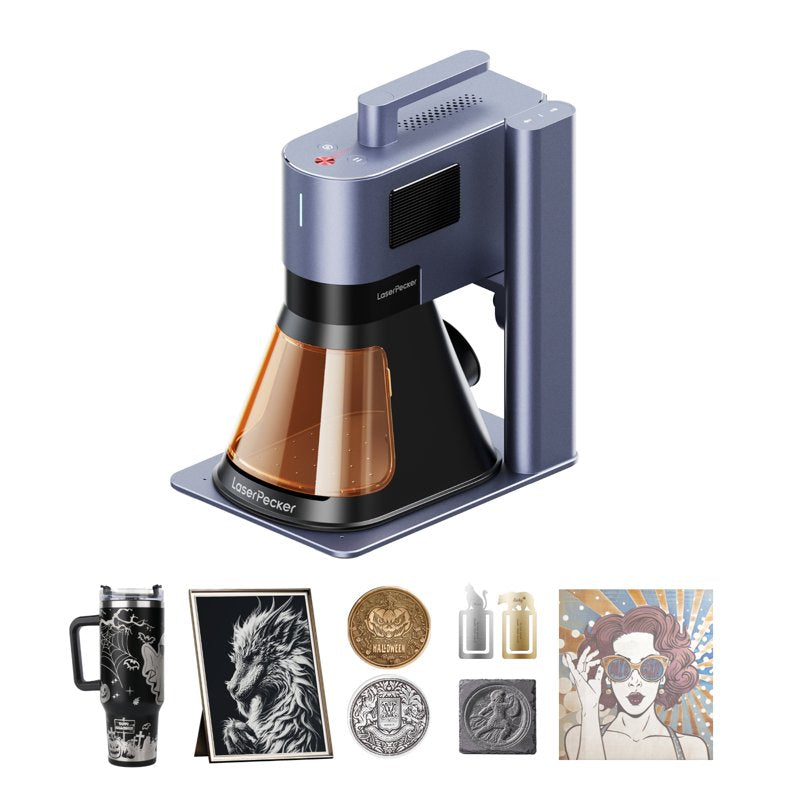 Dual Laser Engraver Machine with 20W Fiber & Diode Laser for Metal and Wood