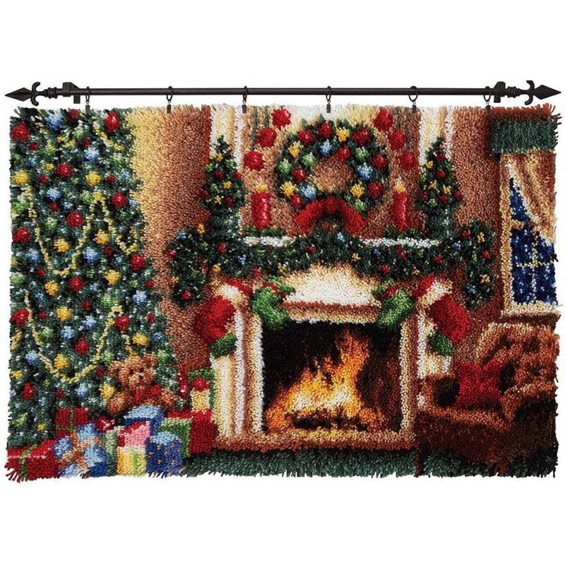 Latch Hook Rug Kit for Beginners DIY Wall Decor 60x42cm