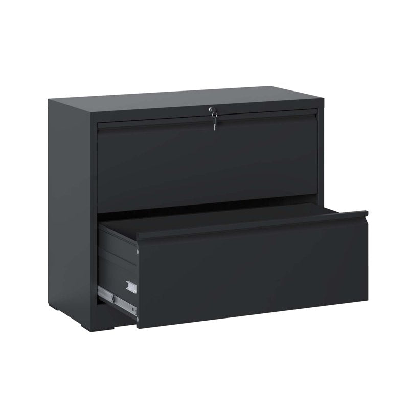 Lockable 2-Drawer Lateral File Cabinet for Home Office and Business