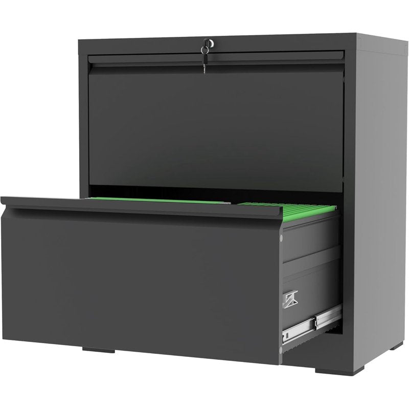 Lockable 2-Drawer Metal File Cabinet for Home Office & Business
