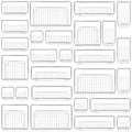 27-Piece Clear Drawer Organizer Set with 5 Sizes for Office, Makeup, Kitchen Storage